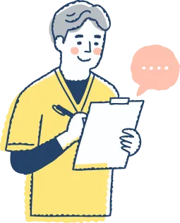 男性のイラスト | 介護業務・テクノロジー伴走支援センターおきなわ「かいテク沖縄」